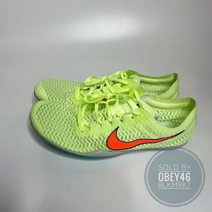 Nike Zoom Mamba V 5 Barely Volt Orange Track Cleats AJ1697-700 Men's Size 10